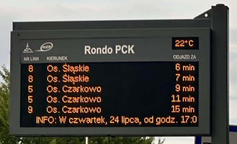 Infotrans - MZK Zielona Góra sonduje rynek na tablice LED i integrację SIP. Z FEnIKS-a