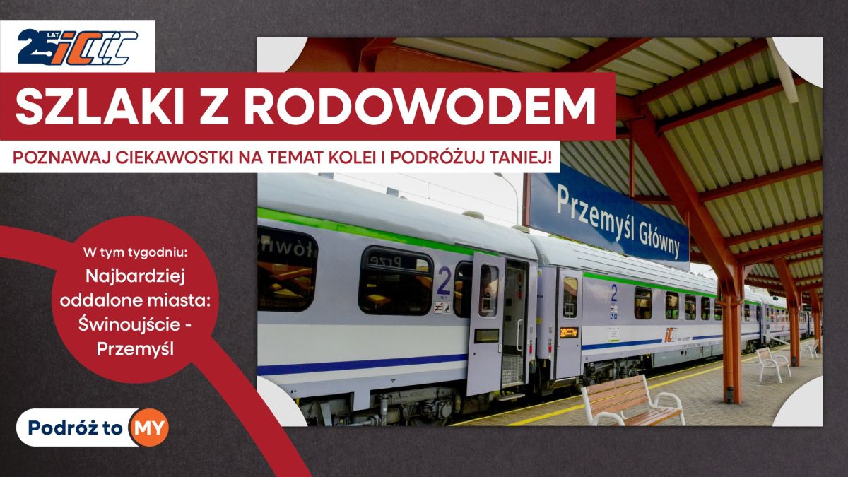Inforail - Szlaki z Rodowodem w PKP Intercity: Taniej na najdłuższej kolejowej trasie w Polsce