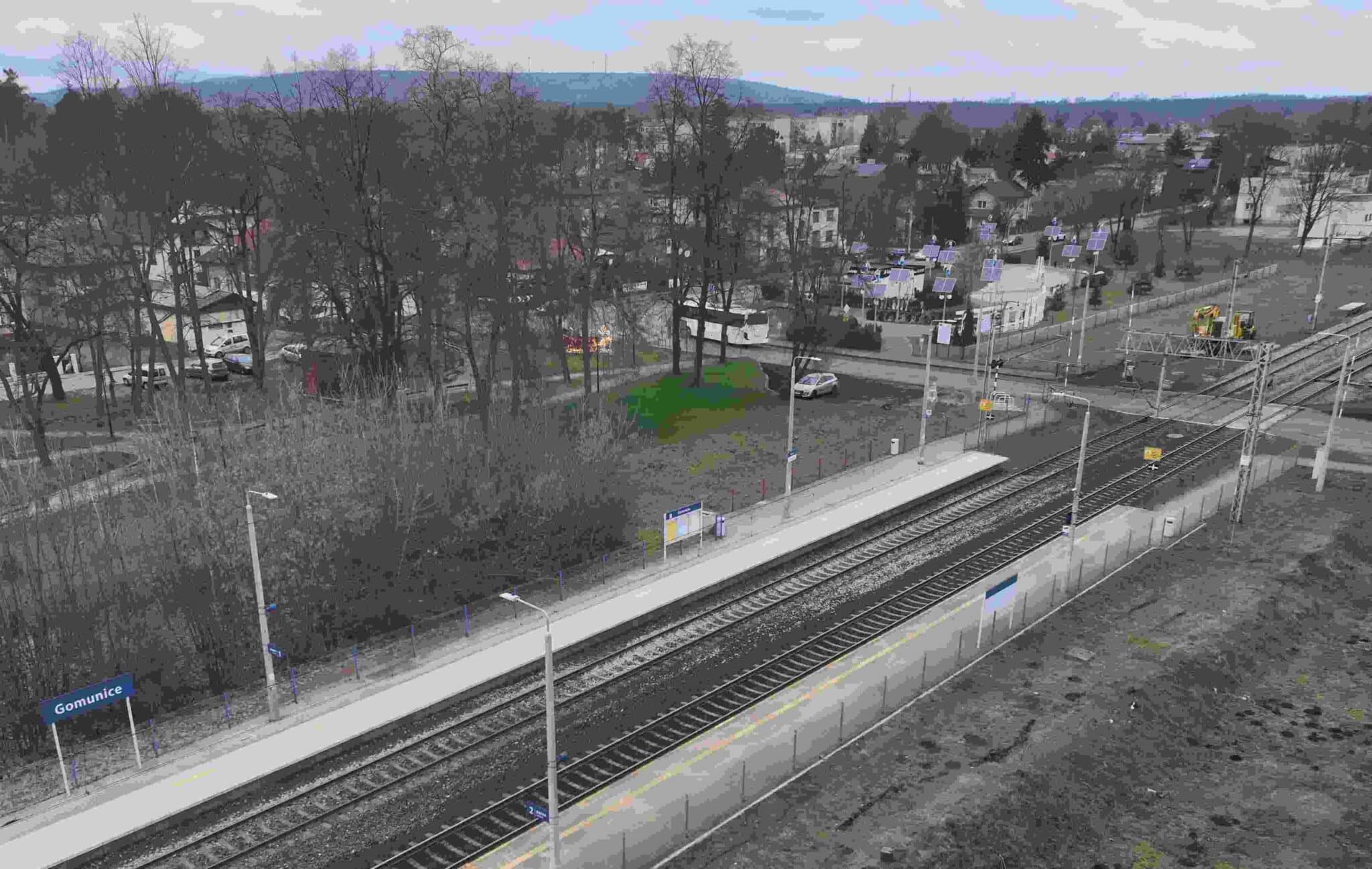 Inforail - Nowe parkingi przy stacji w Gomunicach. PKP PLK ogłosiły przetarg kończący Program przystankowy w woj. łódzkim