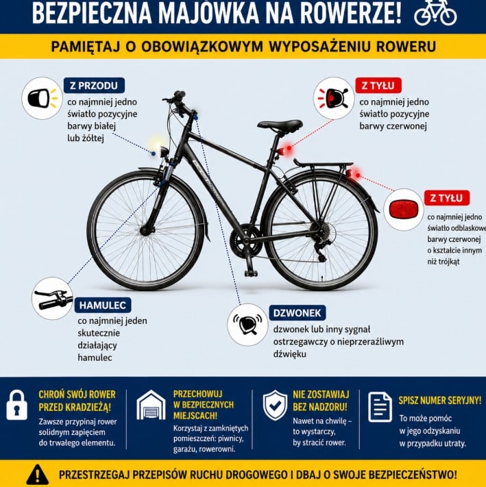 Infobike - Majówka na rowerze 2026. Jak zadbać o bezpieczeństwo i skutecznie chronić rower przed kradzieżą?