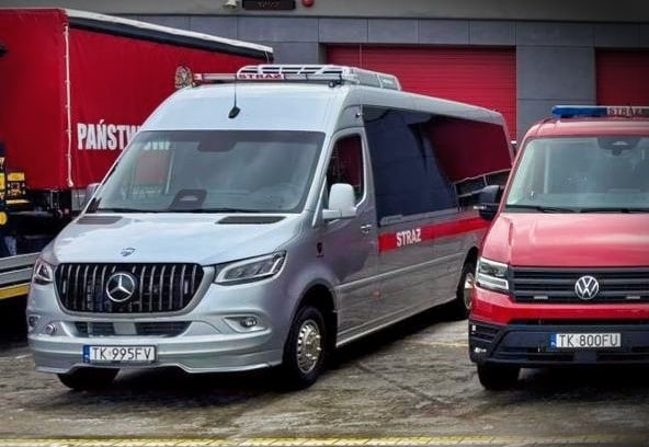 Infobus - PSP Kielce ma nowy autobus. Od Bus Service W ramach programu ochrony ludności