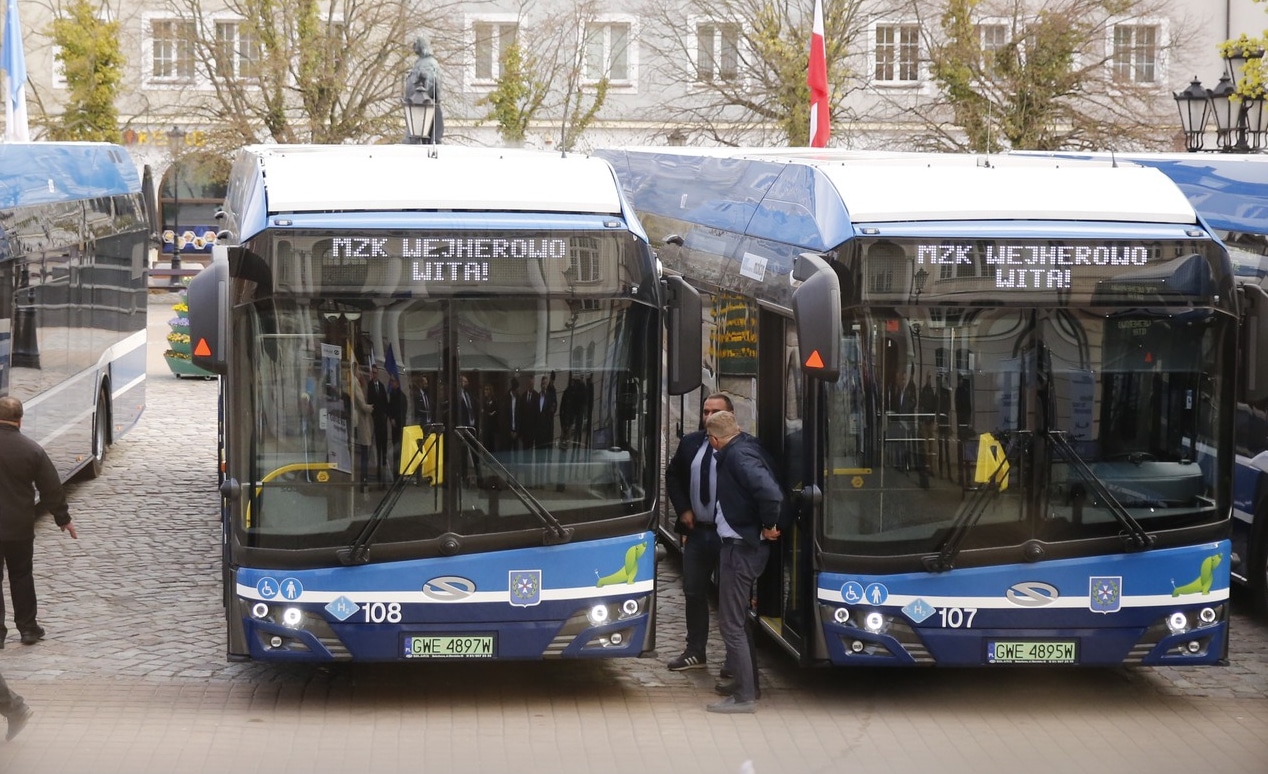 Infobus - MZK Wejherowo wprowadza autobusy wodorowe. Sześć Solarisów już w ruchu