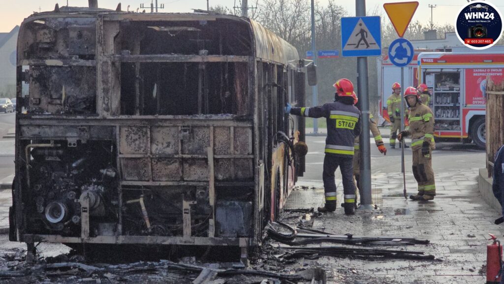 Infobus - Pożar miejskiego autobusu w Warszawie. Dzięki sprawnej ewakuacji nikomu się nic stało