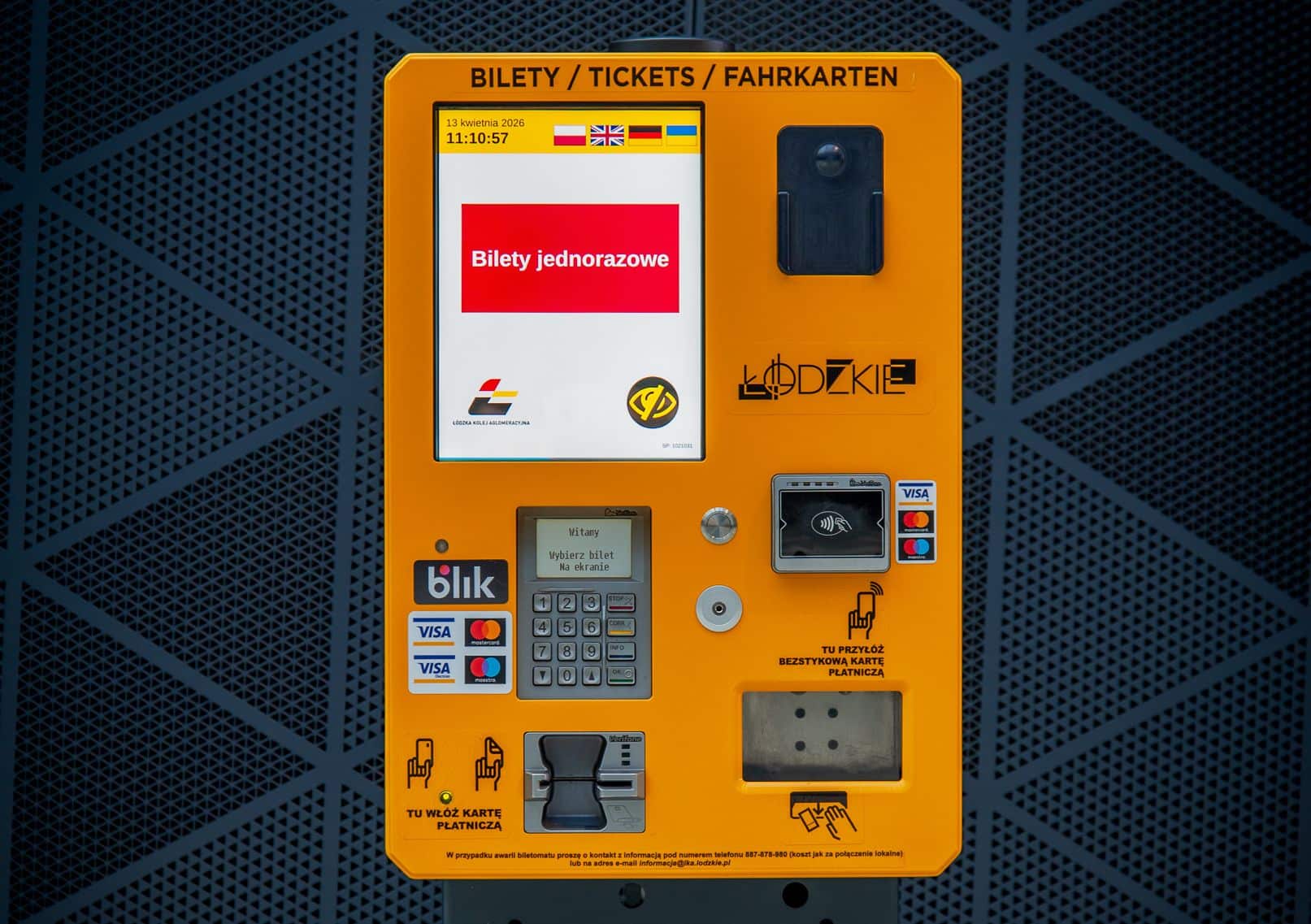 Inforail - Nowe biletomaty ŁKA już dostępne. Bilet kupisz o każdej porze