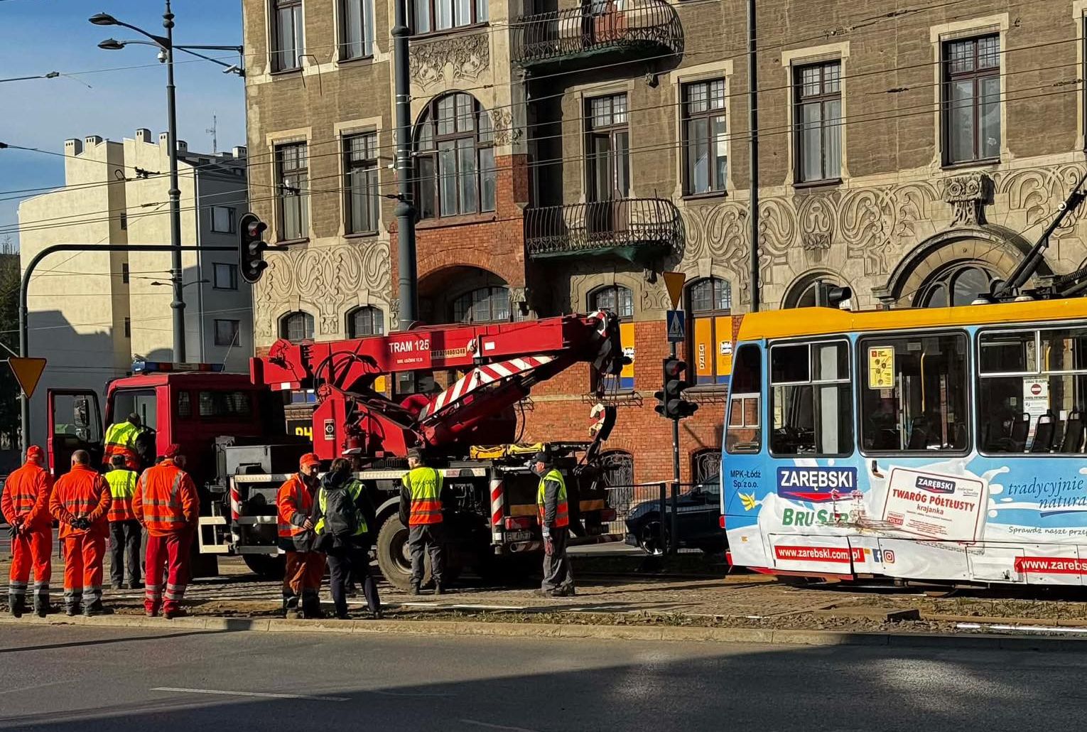 Infotram - Łódź: Wykolejenie tramwaju w centrum miasta. Utrudnienia na kilku liniach