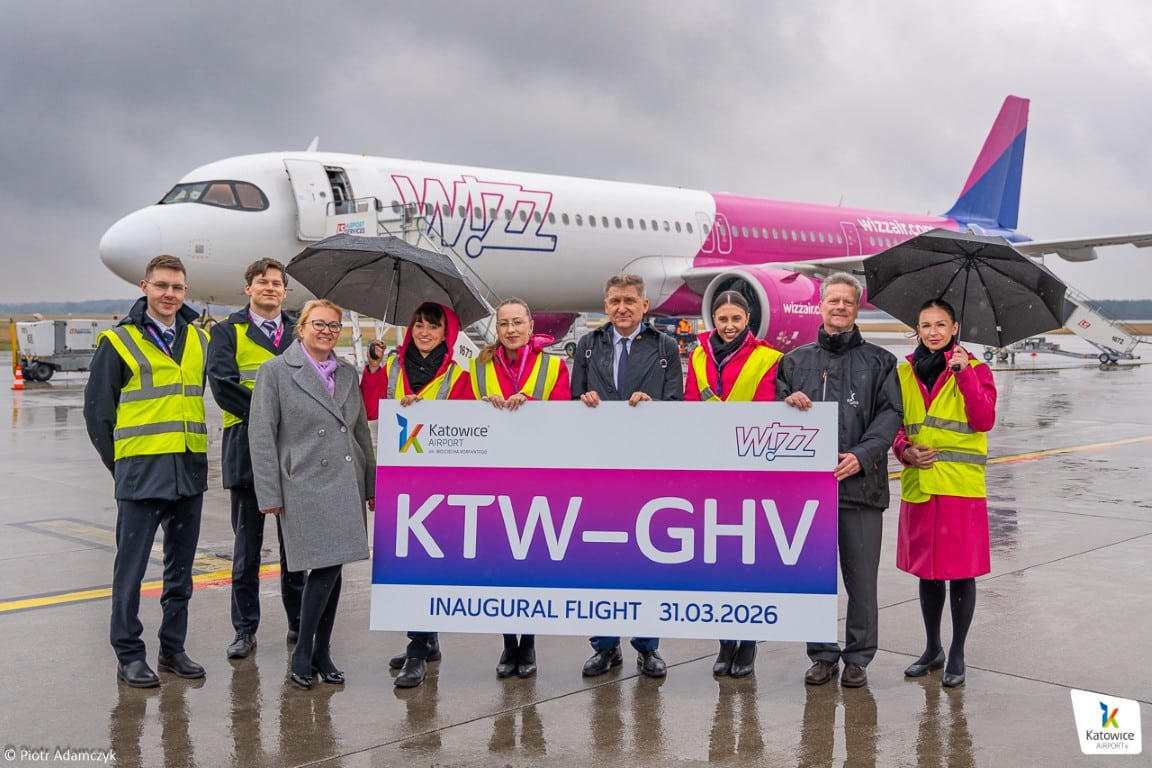 Infoair - Wizz Air poszerza siatkę z Katowic. 13 nowych tras na Lato 2026