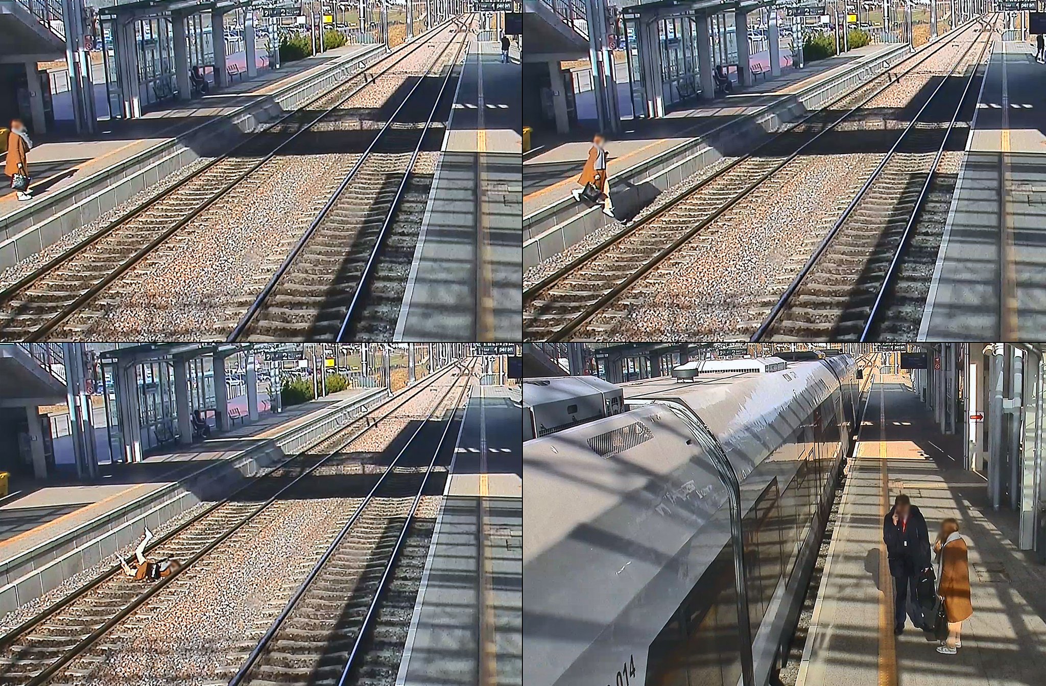 Inforail - Nie zauważyła końca peronu i … spadła. Razem z komórką