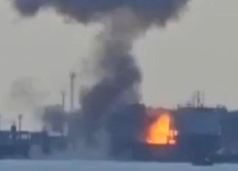 Infoship - Ukraina zniszczyła ostatni prom kolejowy Rosji. Pływał na Krymie