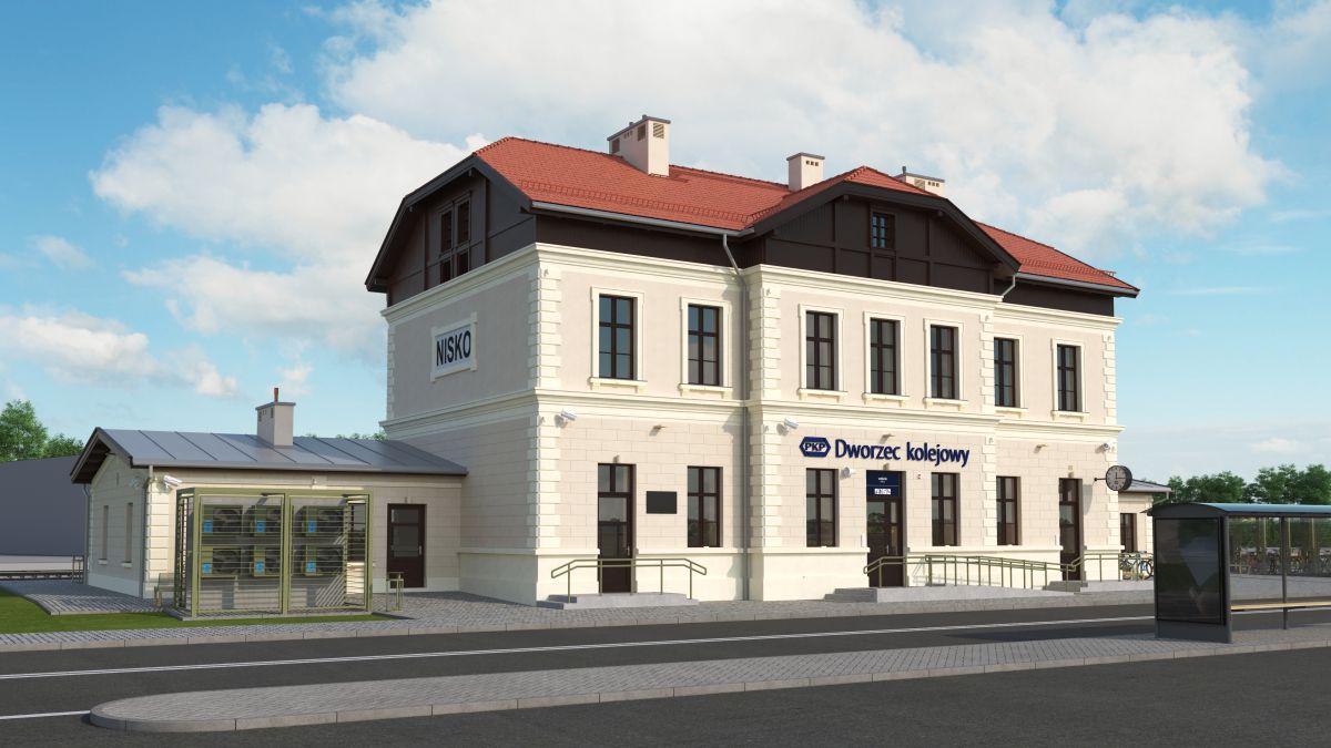 Inforail - Przebudowa zabytkowego dworca kolejowego w Nisku nabiera tempa