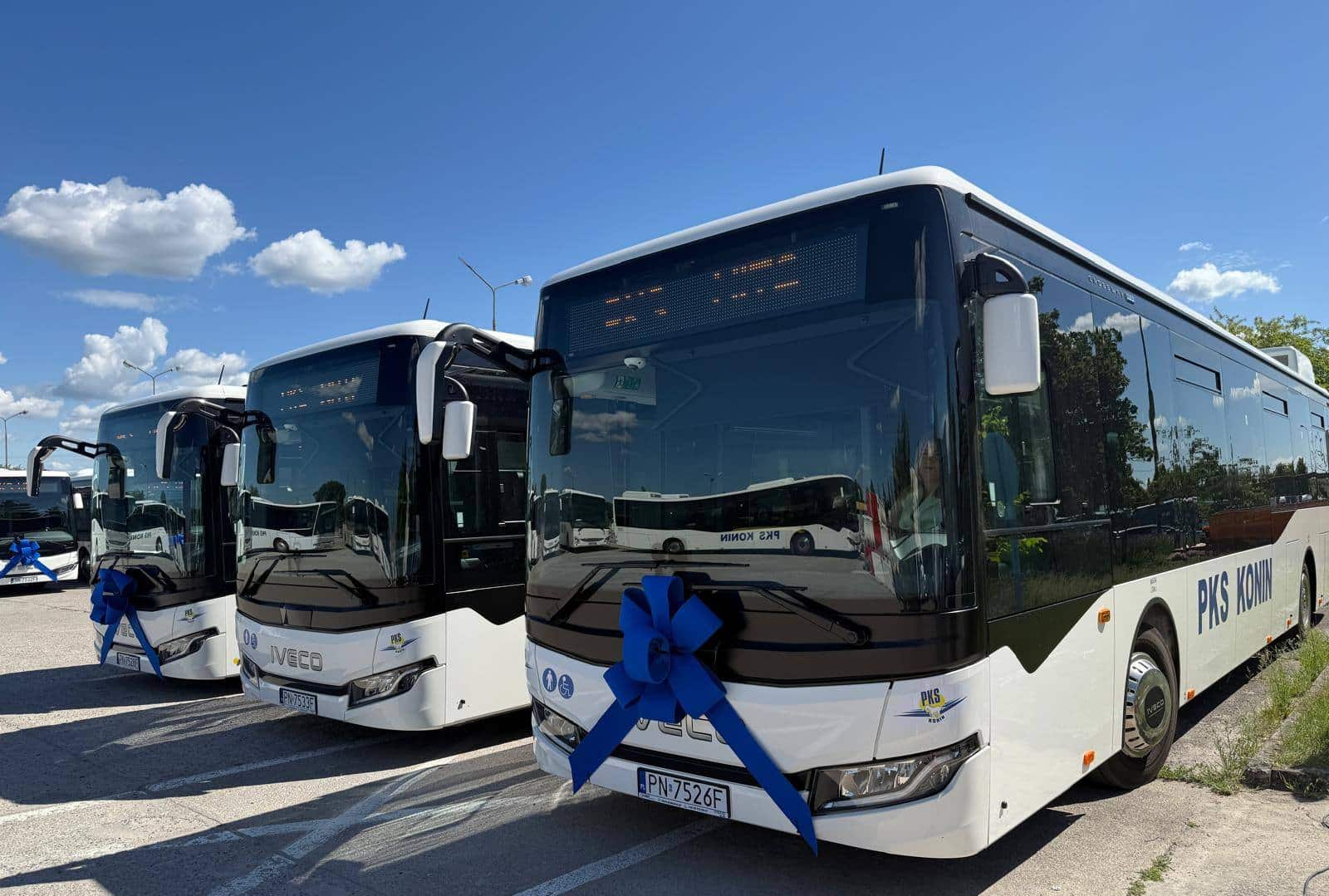 Infobus - PKS Konin zakończył odbiór 13 hybrydowych Iveco Crossway. Siedem kolejnych autobusów już w służbie