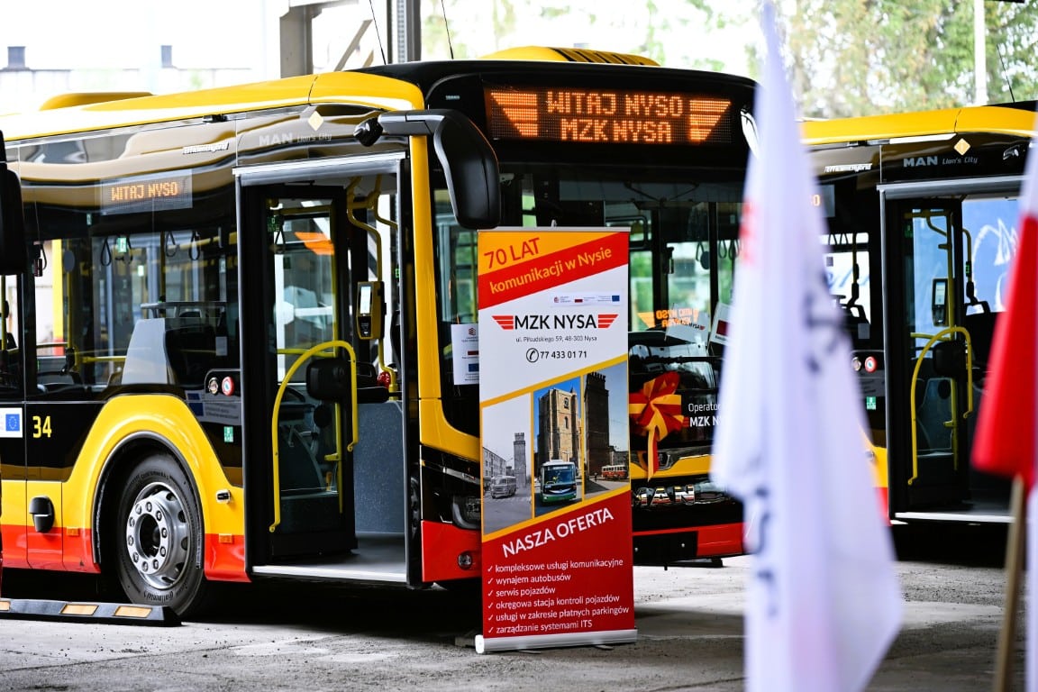 Infobus - Nysa odebrała kolejne hybrydowe MAN-y. 15 nowych autobusów już w MZK