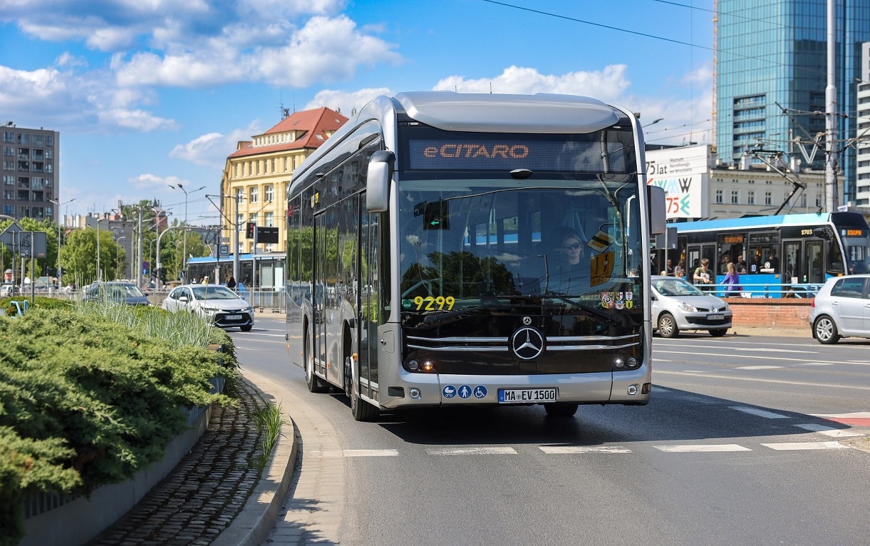 Infobus - Premiera Mercedes eCitaro K w Polsce. We Wrocławiu z Nowak transport