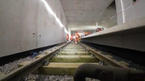 Infotram - Trwa układanie pierwszych torów nowej linii U5 w Hamburgu