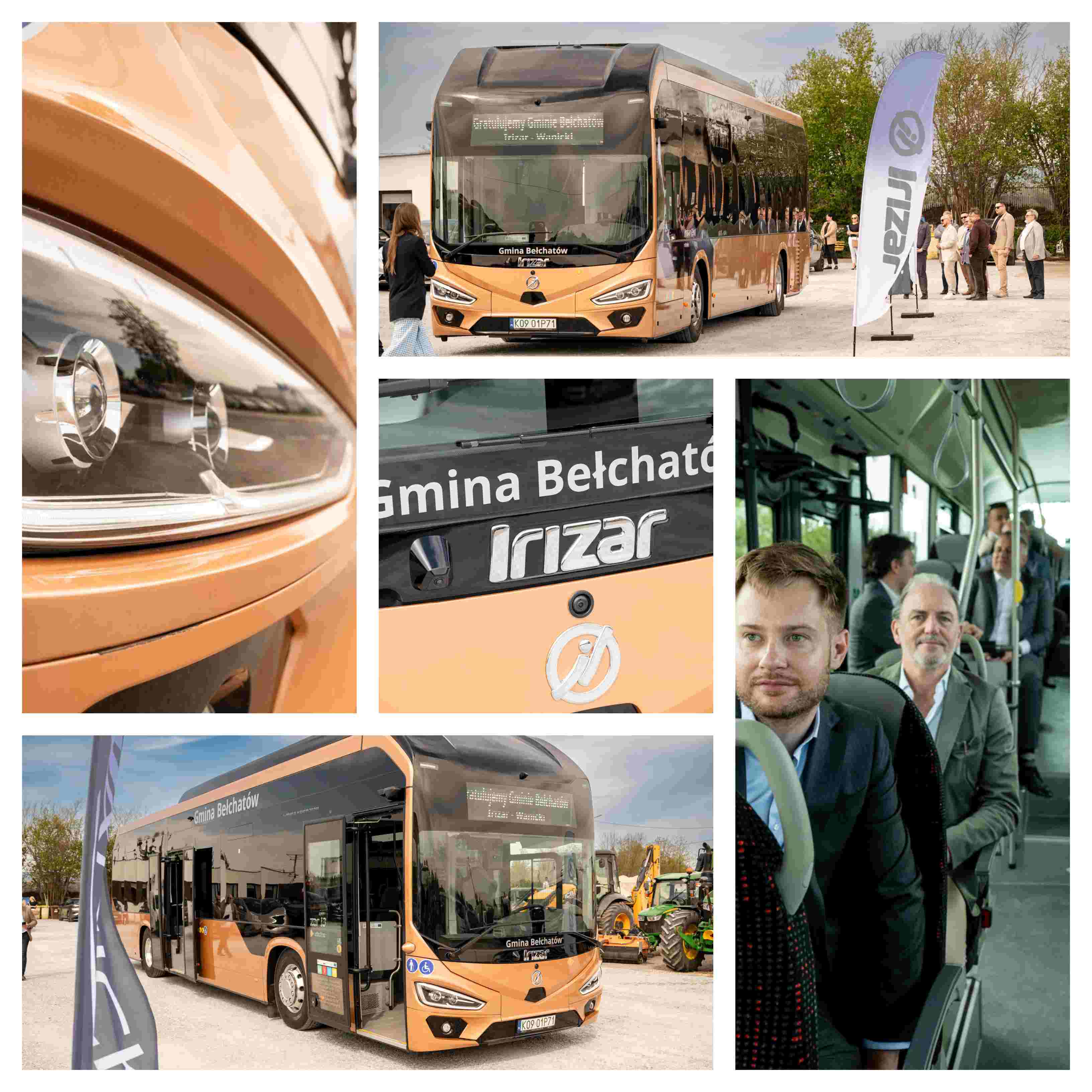 Infobus - Polska premiera autobusu elektrycznego Irizar i3LE Electric. W Gminie Bełchatów