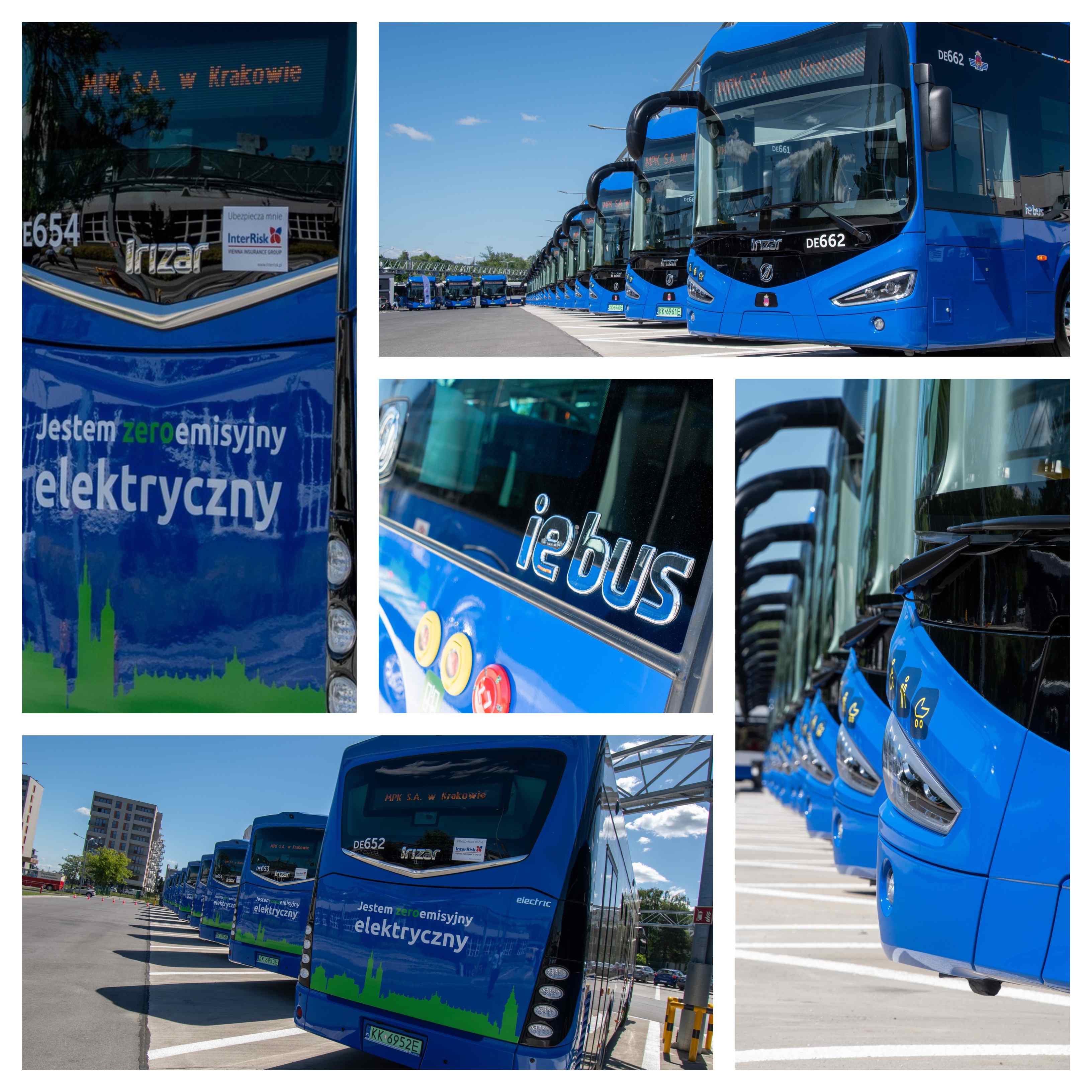 Infobus - Kraków odebrał 22 elektrobusy od Irizara. Flota MPK ma już 143 autobusy elektryczne