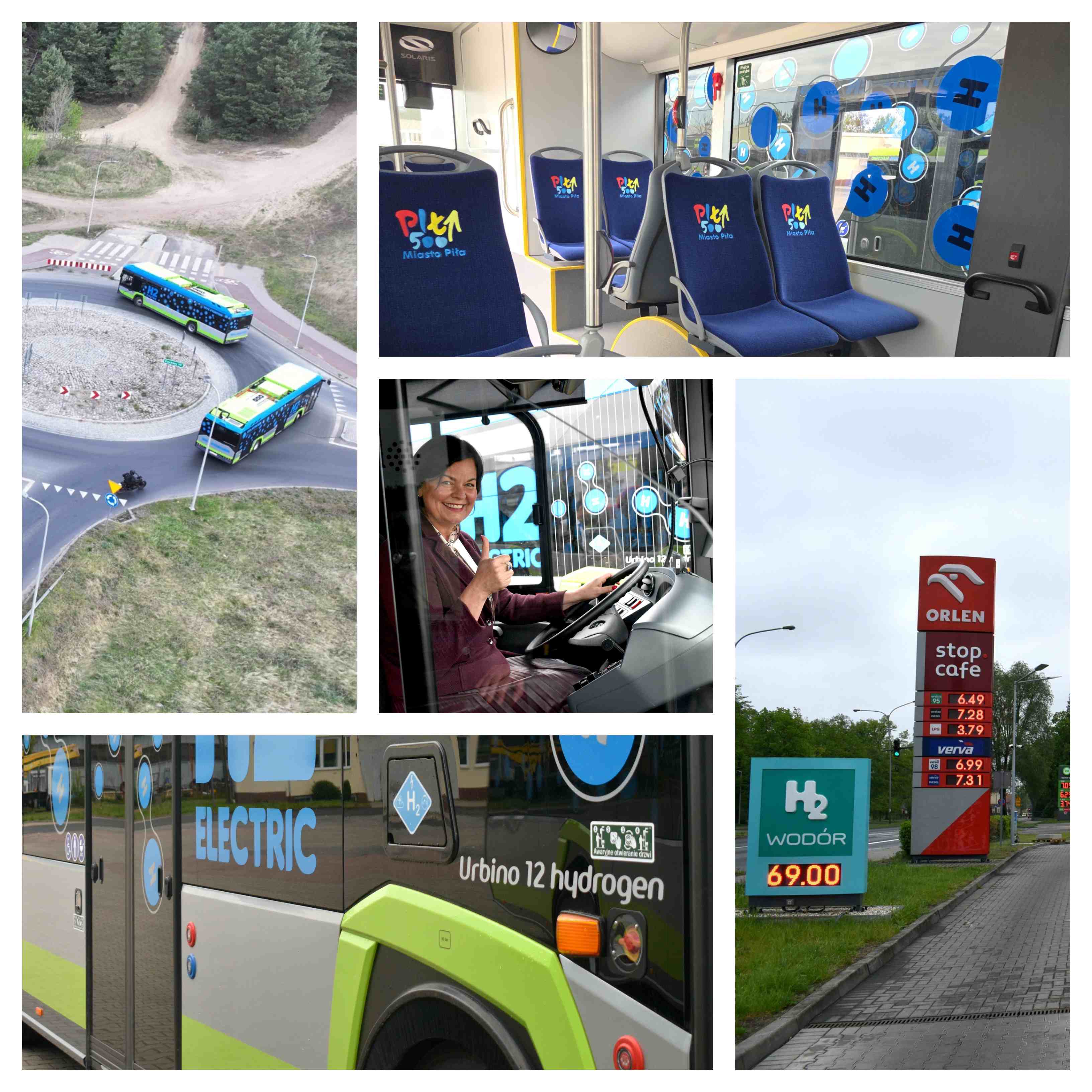 Infobus - MZK Piła z pierwszymi autobusami wodorowymi. Od Solarisa i podestem od TSG
