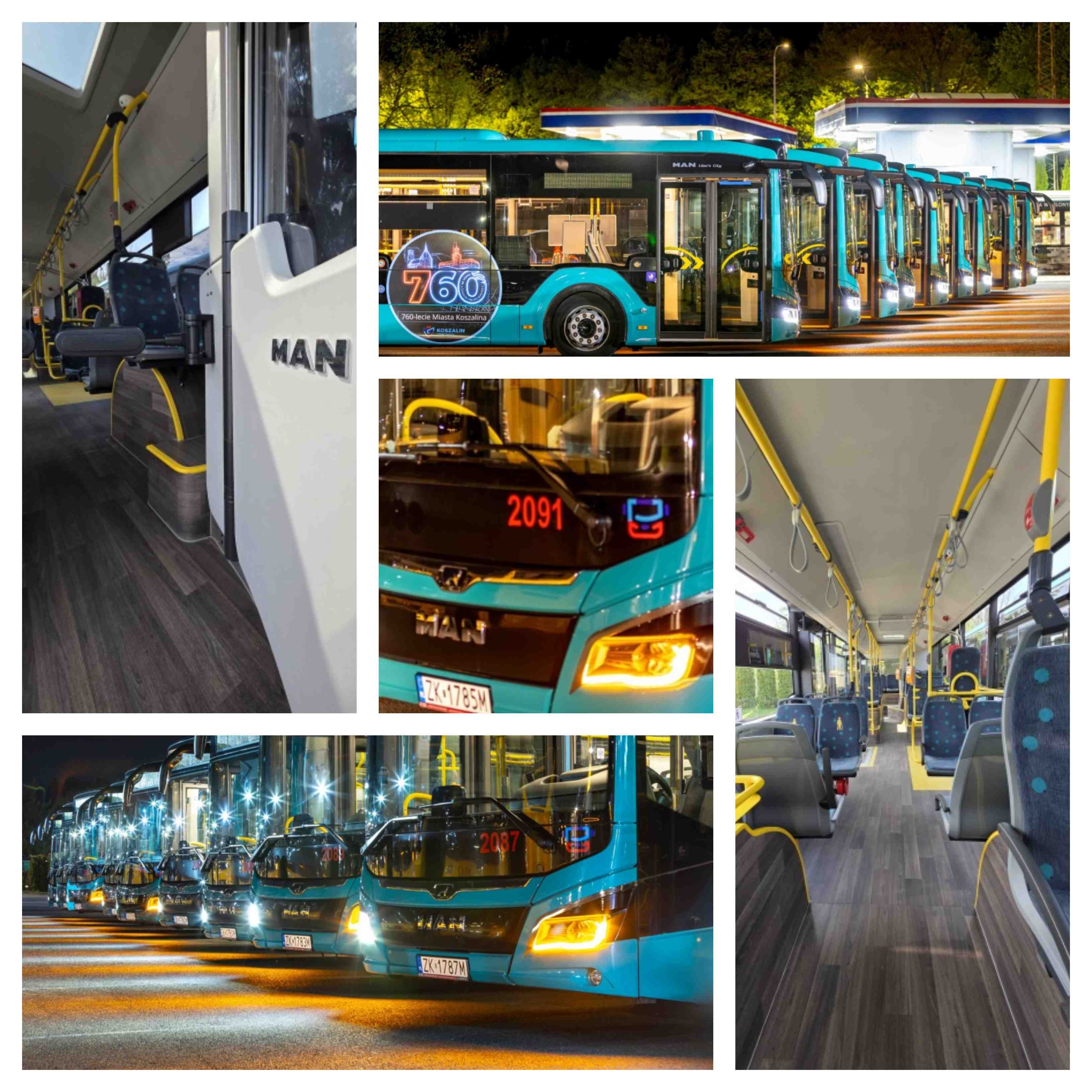 Infobus - MZK Koszalin z dziesiątką nowych autobusów MAN Lion’s City. Nowe barwy i nowy SIP