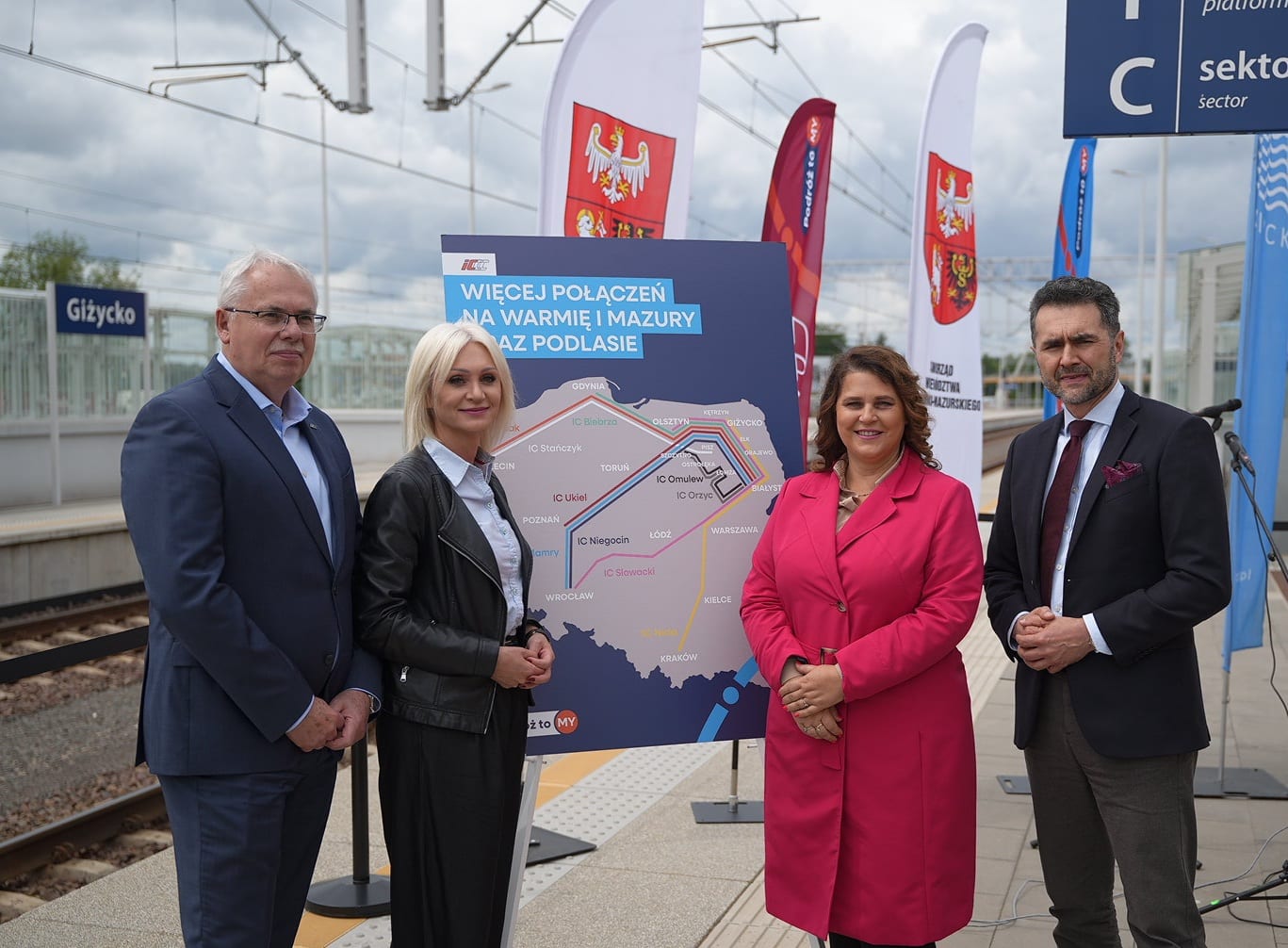 Inforail - PKP Intercity z ofertą dla Mazur. Więcej połączeń, krótsze czasy przejazdu i nowe możliwości podróży