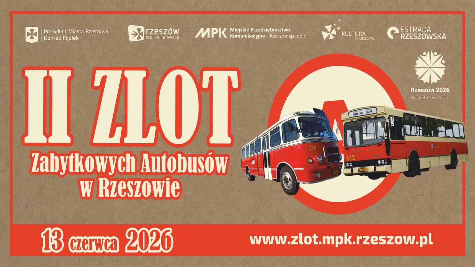 Infobus - Już za tydzień zabytkowe autobusy wrócą do Rzeszowa. II Zlot już 12–13 czerwca