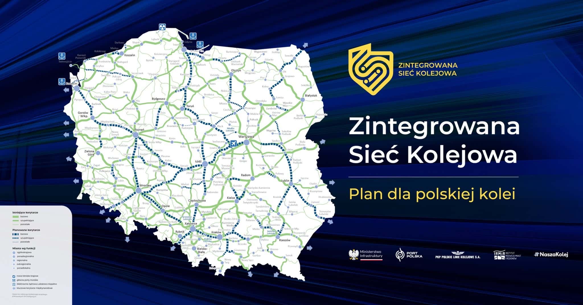 Inforail - Zintegrowana Sieć Kolejowa za 610 mld zł. Polska kolej ma połączyć największe miasta w 100 minut