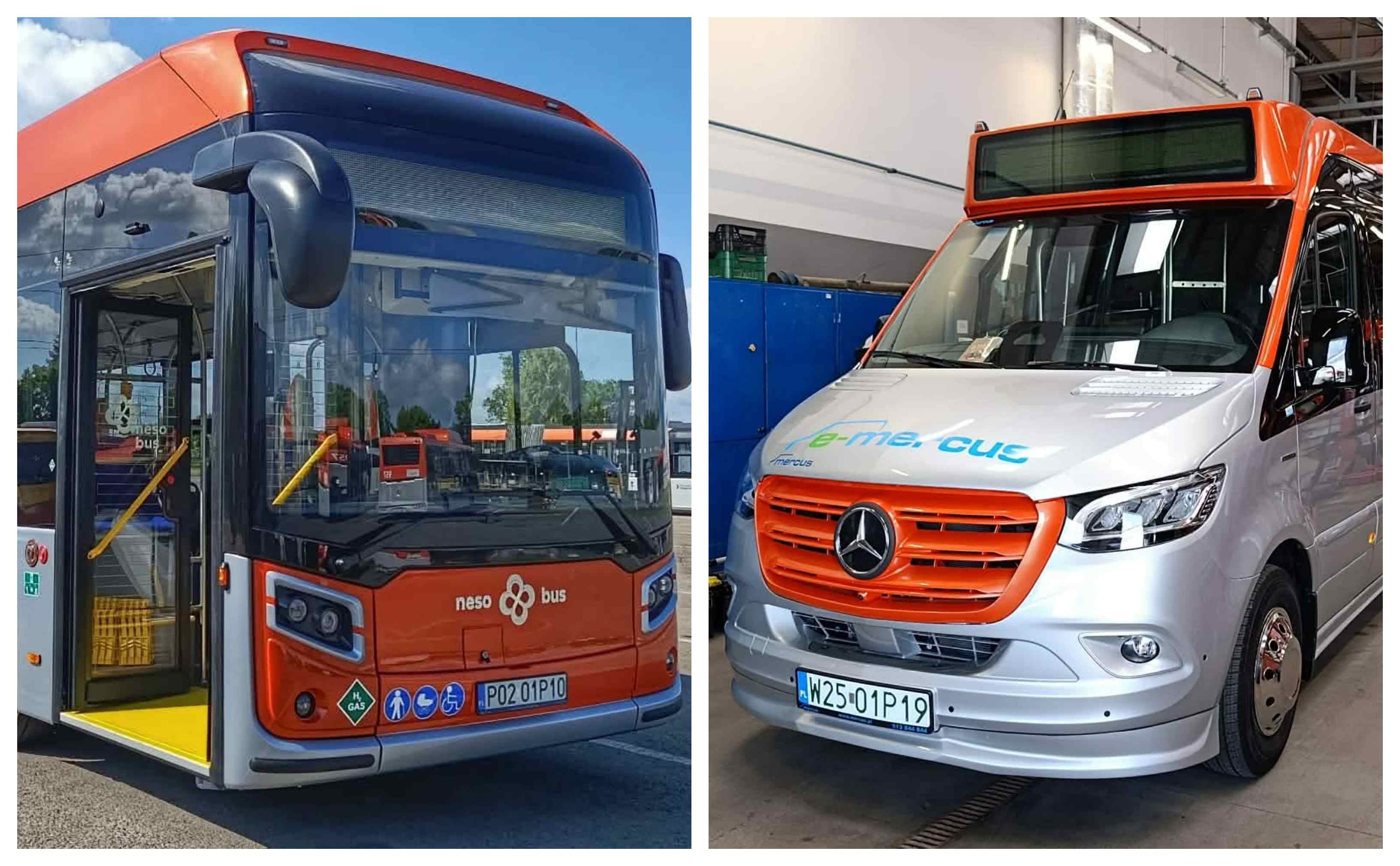 Infobus - Nowe autobusy NPK Rzeszów na zlocie zabytków. NesoBus i Mercus eSprinter City