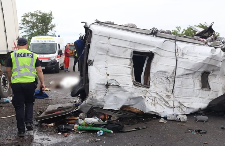 Infobus - Tragiczny wypadek minibusa w Ukrainie. 12 osób nie żyje, sprawca zatrzymany