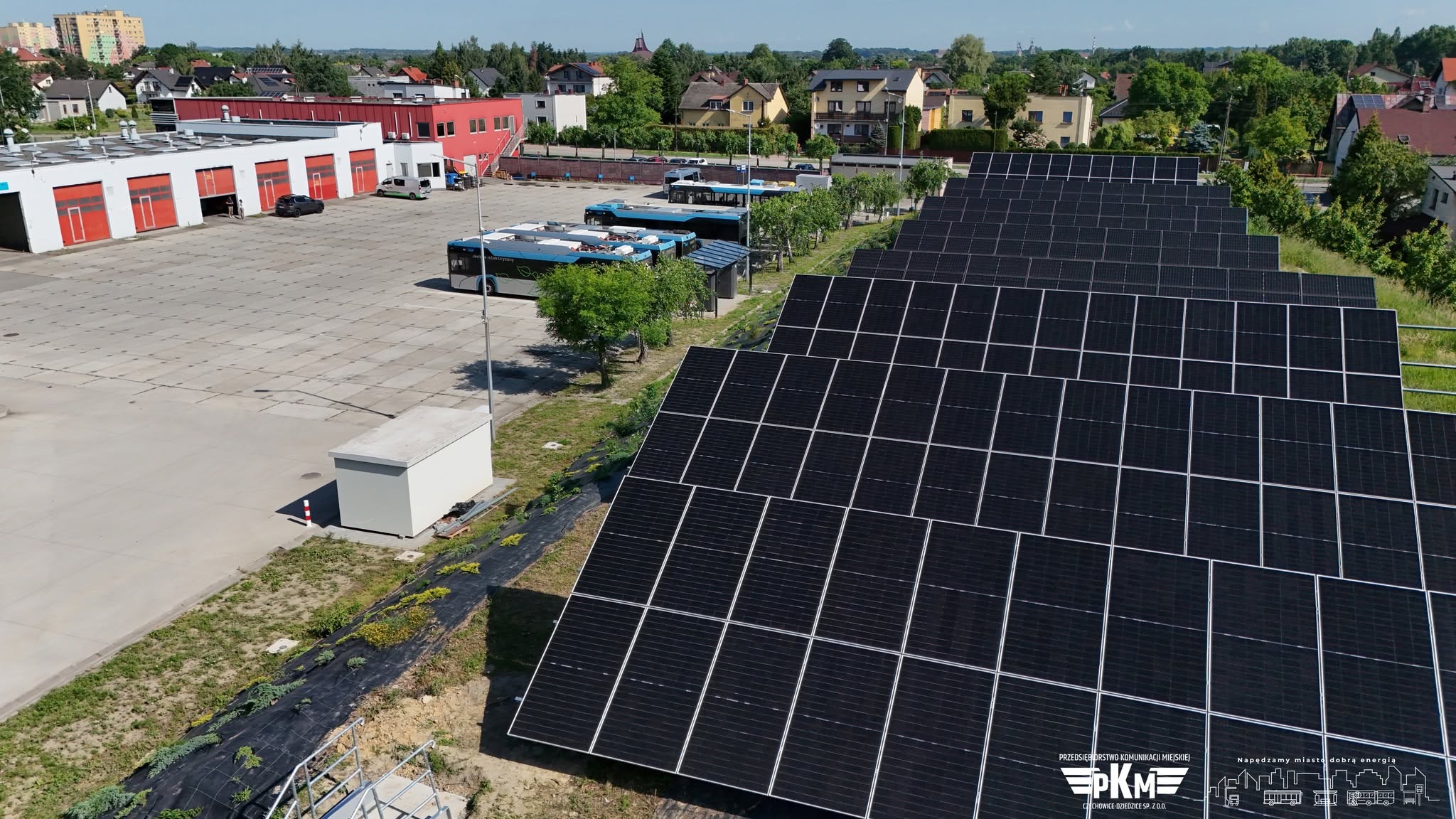 Infobus - Więcej energii ze słońca dla elektrobusów. PKM Czechowice-Dziedzice zwiększył moc