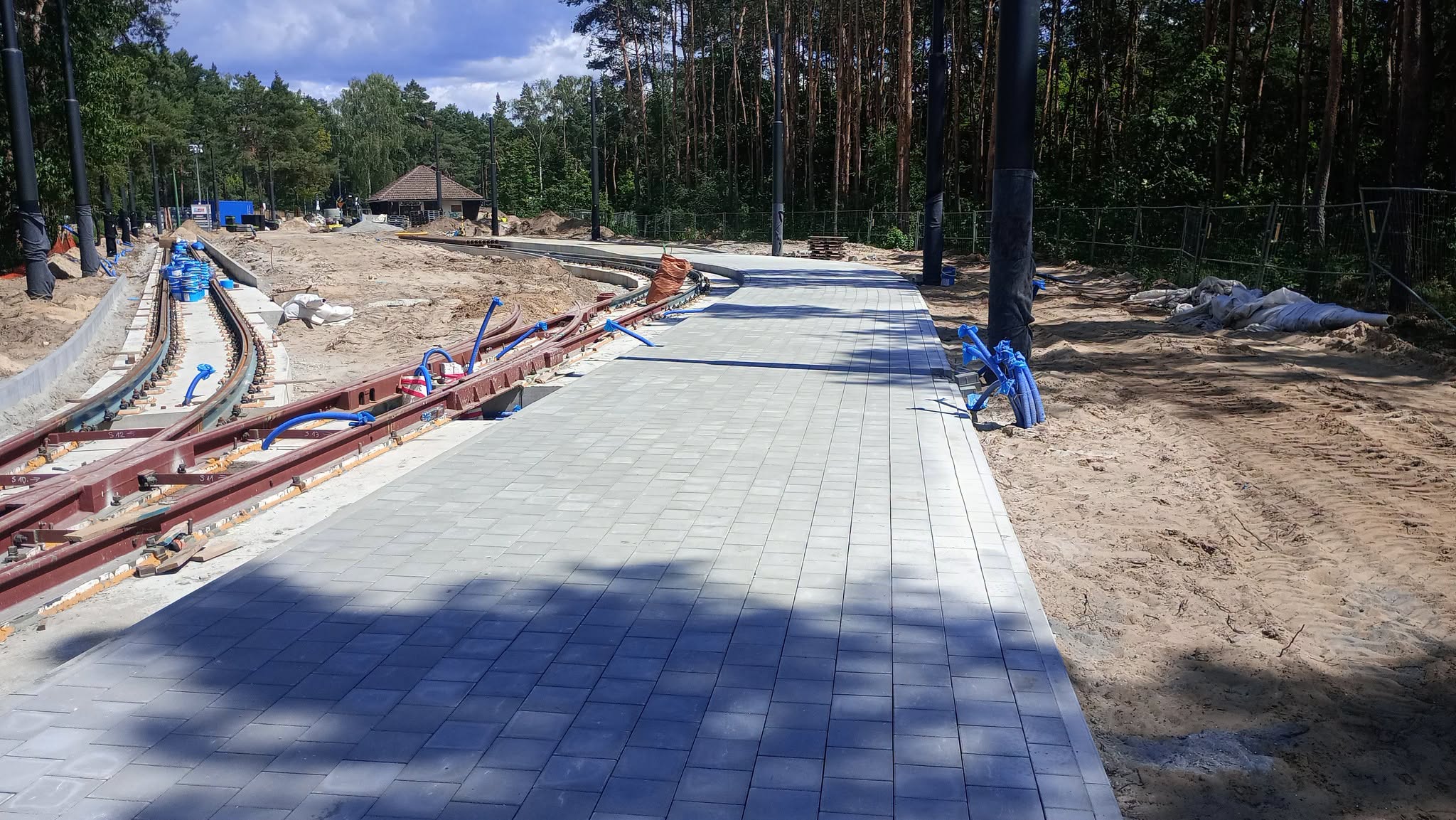 Infotram - Bydgoszcz: Przebudowa pętli Las Gdański nabiera tempa. Powstaje nowoczesny węzeł tramwajowy