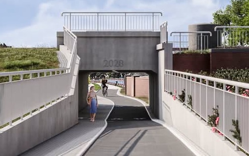 Infobike - Rowerowy tunel pod linią kolejową we Wrocławiu. Miasto wybrało projektanta