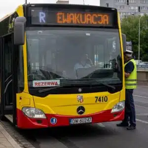 Ewakuacja we Wrocławiu.