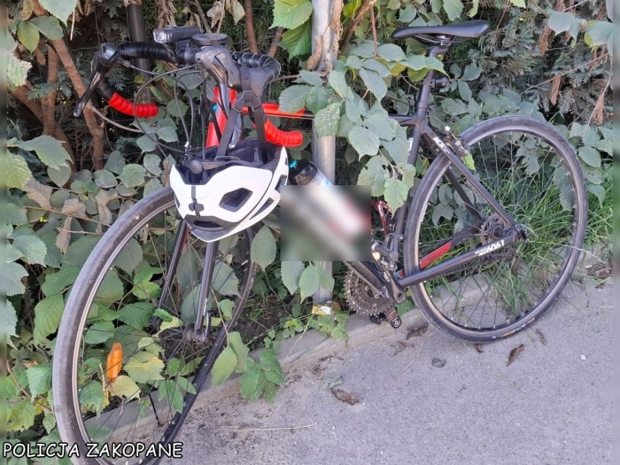 Infobike - Zakopane: Dwaj rowerzyści jechali pod prąd. Czołowe zderzenie
