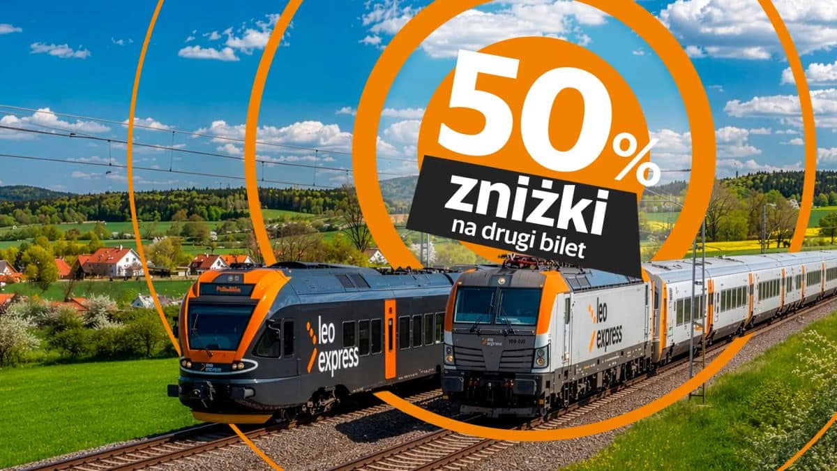 Inforail - Leo Express z jesienną promocją. Drugi bilet 50 proc. taniej, przejazdy już od 8 zł