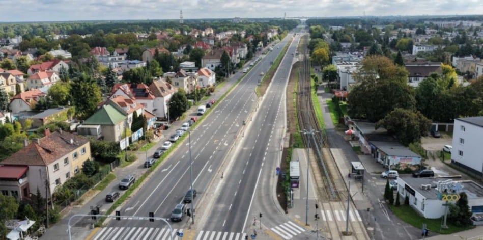 Infobike - Poznań rozbudowuje trasę rowerową przy Warszawskiej. Kolejne prace pod koniec września