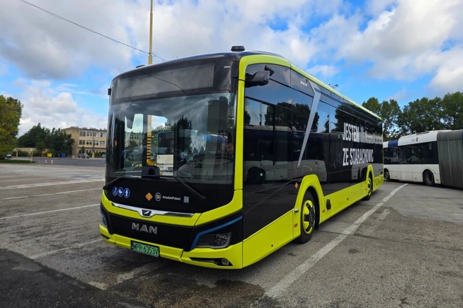 Infobus - Elektryczny MAN Lion’s City 12 na testach w Szczecinie. SPAD sprawdzi go na 12 liniach