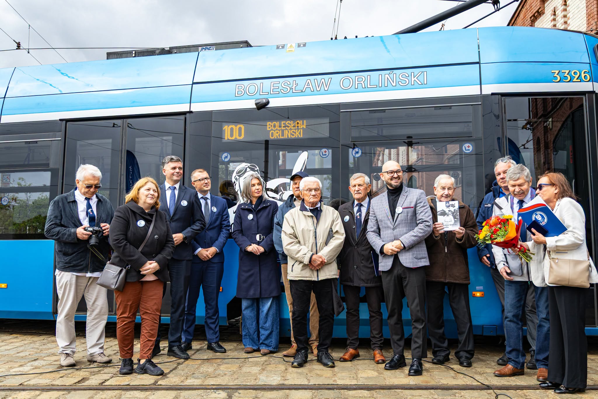 Infotram - Bolesław Orliński patronem tramwaju MPK Wrocław Moderus Gamma o numerze 3326