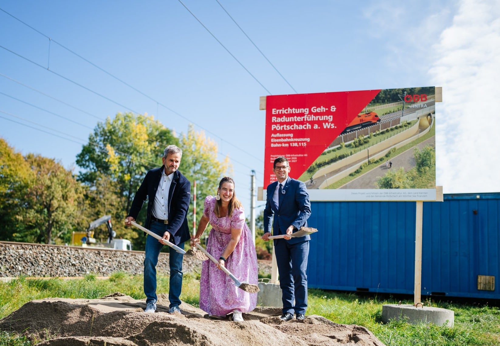 Inforail - Austria: ÖBB likwidują przejazd kolejowy w Pörtschach. Powstanie tunel dla pieszych i rowerzystów za 2,3 mln euro