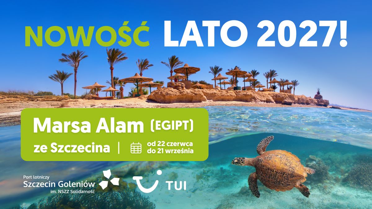 Infoair - TUI rozszerza ofertę ze Szczecina. Marsa Alam od 22 czerwca, Rodos od 11 czerwca