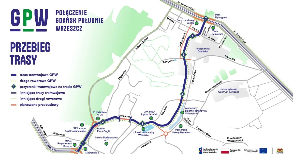 Infotram - Gdańsk przygotowuje nową trasę tramwajową do Wrzeszcza. 22 października spotkanie z mieszkańcami