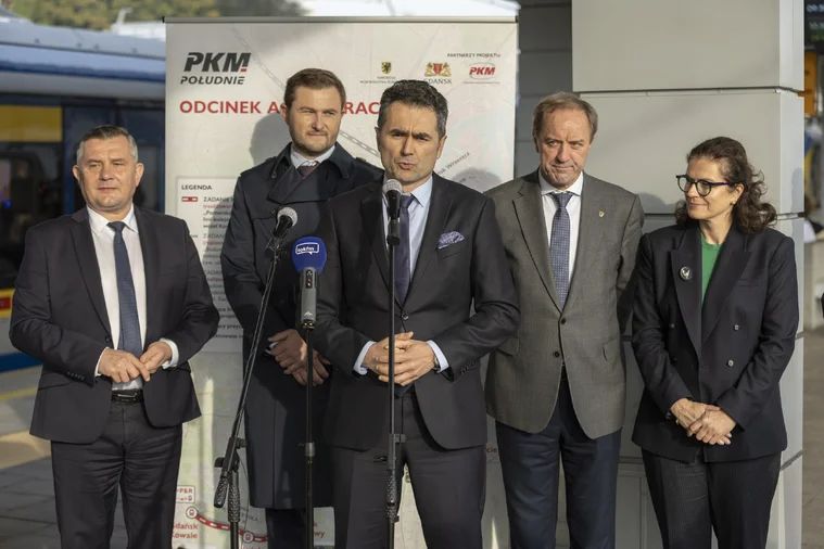 Inforail - Wiceminister Malepszak w Gdańsku. Przedstawił szczegóły PKM Południe, pociągi co 5 minut i 30 tys. pasażerów dziennie
