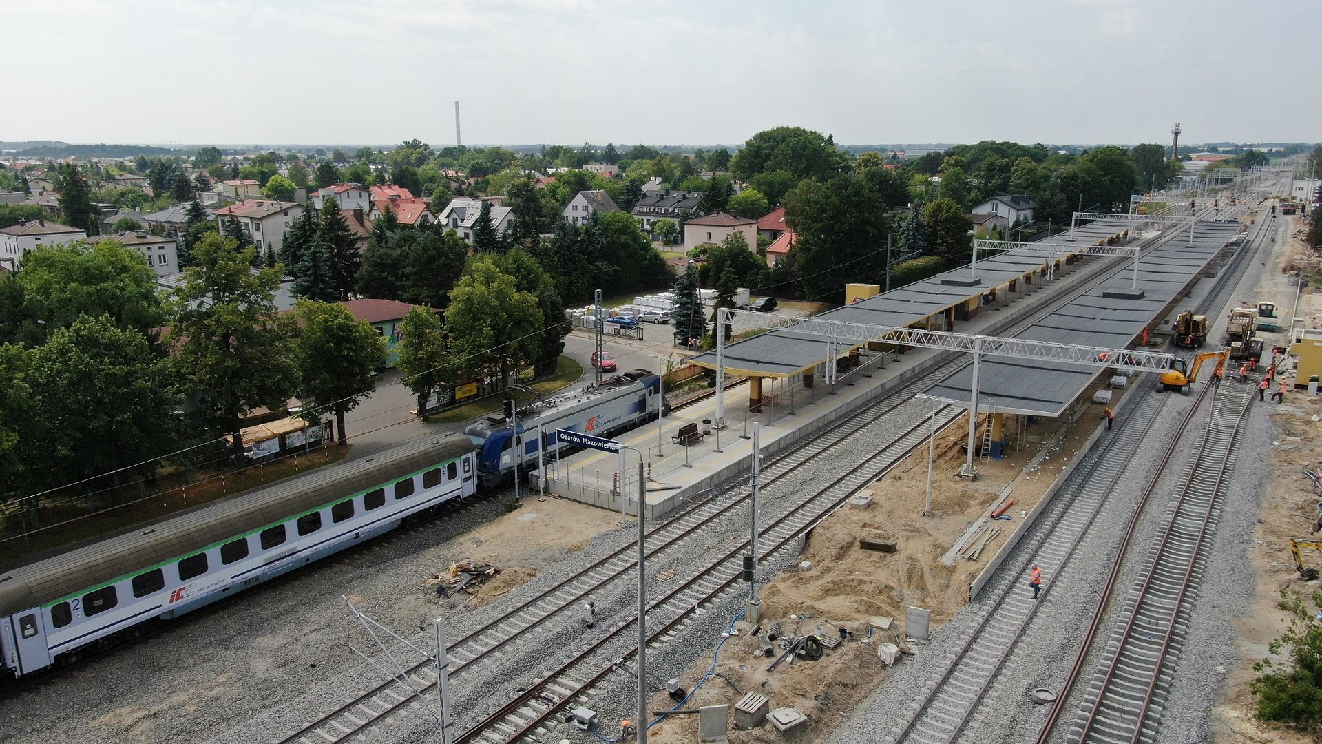 Tak zmienia się stacja Ożarów Mazowiecki