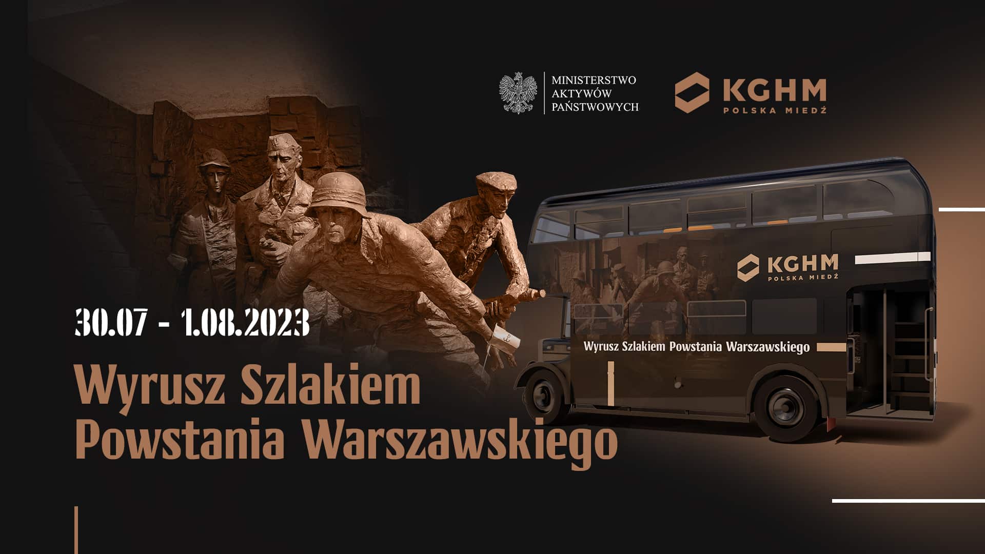 Po Warszawie piętrowym autobusem od KGHM. Szlakiem Powstania